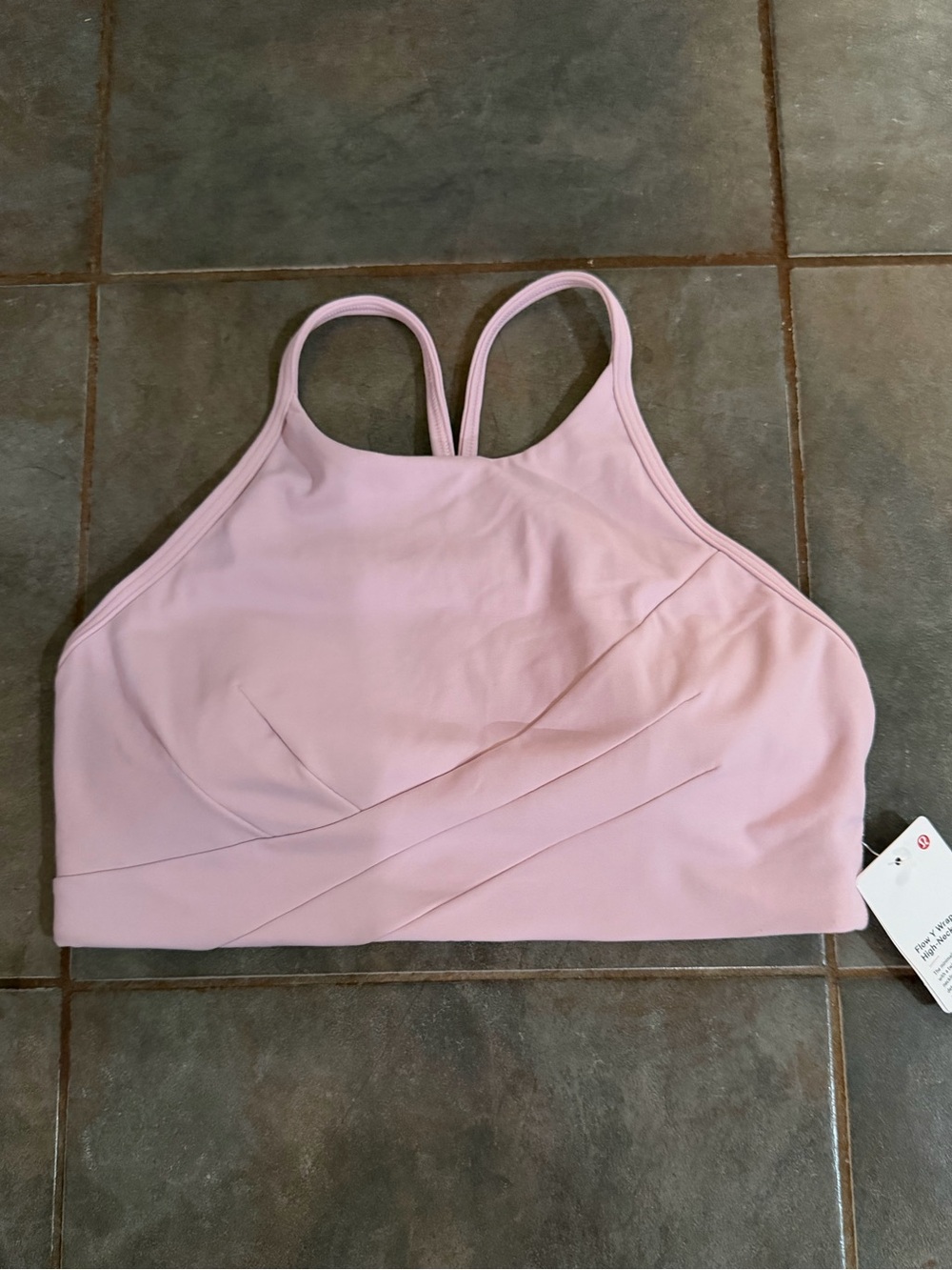 lululemon athletica Light Pink High-Neck Sports Bra
